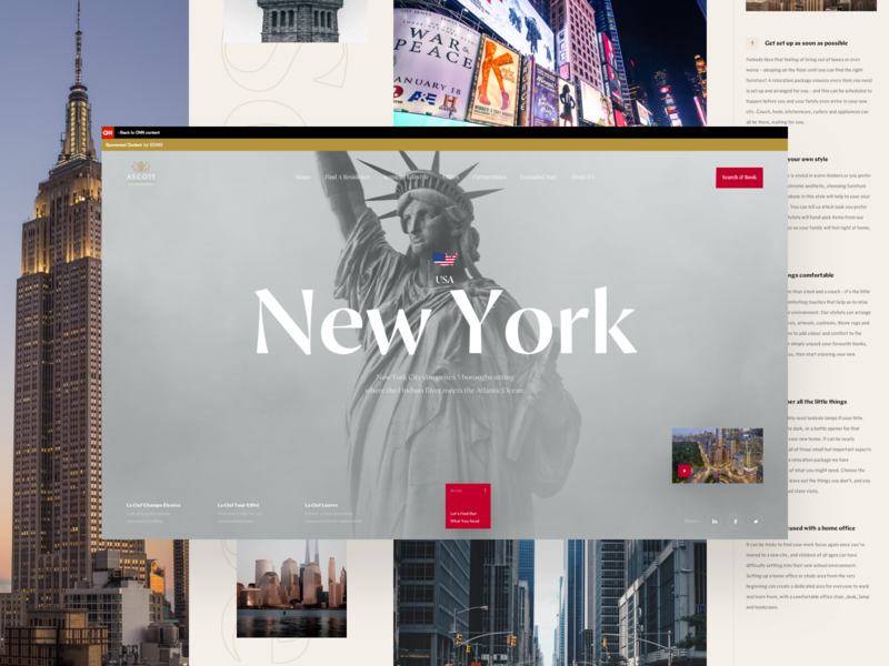 CNN New York Travel article book design interface new york news travel typography ui usa web