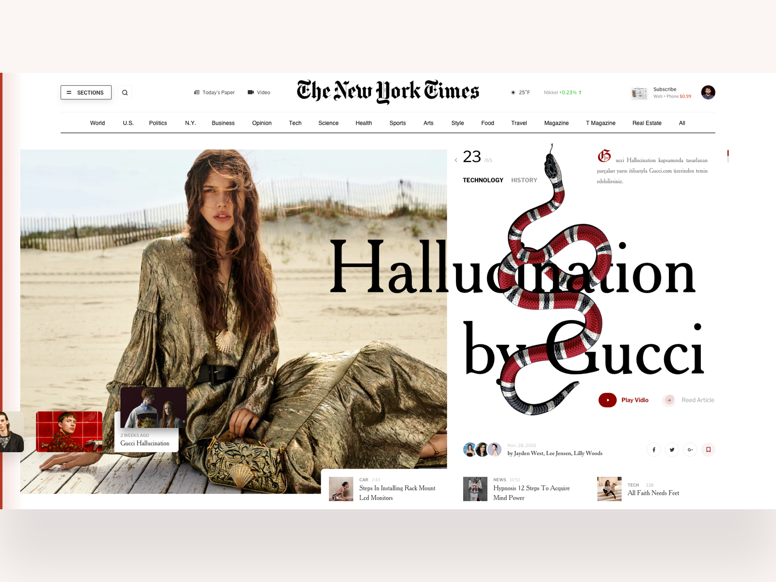 gucci web design