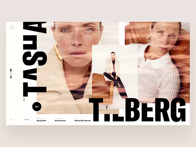 Tasha book design fashion interface minimal news photo slide travel typography ui web