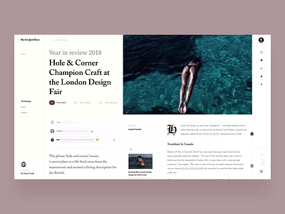 News book design fashion fashion design interface news page scrolling slide typography video web web landing page