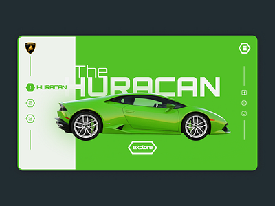 Lamborghini Huracan website concept