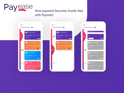 Payease. An easy payment concept. credit card ease pay payment payment flow payment method
