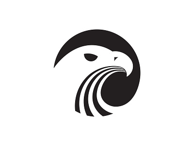 Eagle badge bird birds design eagle eagles flat icon logo negativespace vector