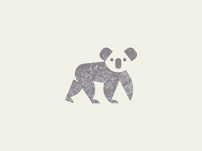 Koala australia branding design flat geometric icon illustration koala koalas logo texture vector
