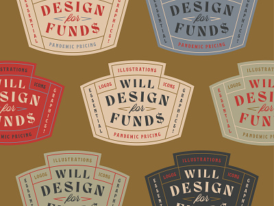 Will Design for Funds badge badge logo badges branding crest design flat geometric icon illustration logo type type art typedesign typogaphy typography vector vintage