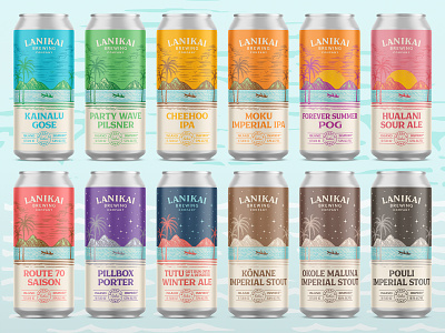 Lanikai Brewing Co. - Beer Labels