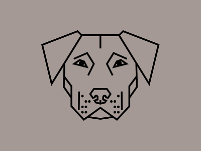 Pit Symmetry animals design dog flat geometric icon illustration simple symmetry vector