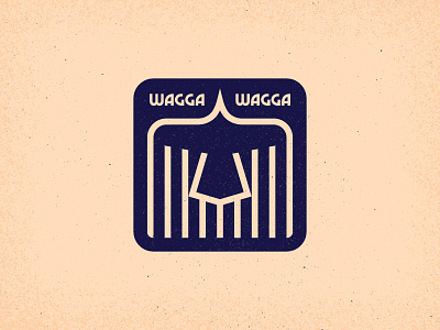 Wagga Wagga - Warm-Up #1 australia bird crow crows design flat geometric icon sticker texture typography vector wagga