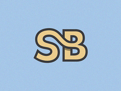 SB Monogram branding design flat lettering letters logo logotype monogram sb texture type typography vector