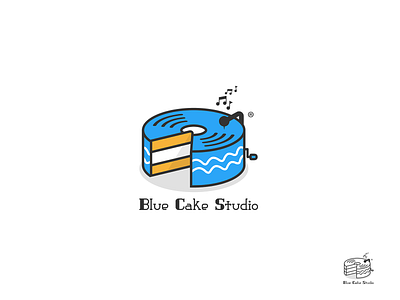 Blue Cake Studio - Logo branding design illustration logo