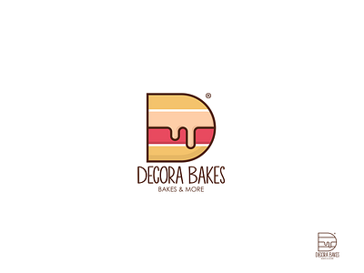 Decora Bakes - Logo branding design illustration logo