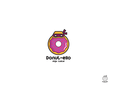 Donutello - Logo branding design illustration logo