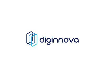 Diginnova branding design illustration logo
