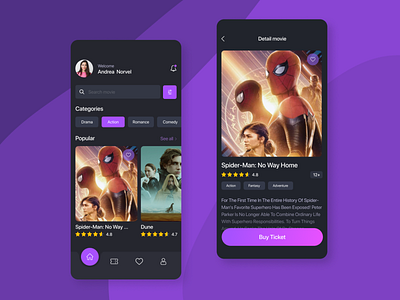 Cinema App app app desugn design