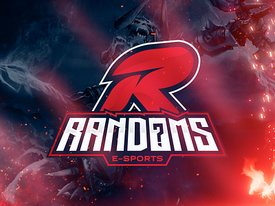 Randoms e-Sports logo branding design gamer graphic design logo logotype typography