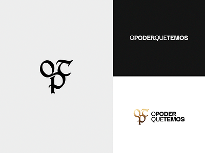 OPT branding illustration logo monogram typography