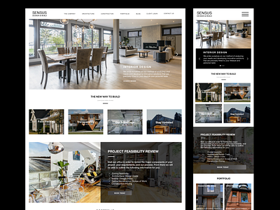 Architecture and Construction Website architecture house mobile responsive responsive web