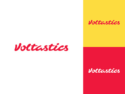 Voltastics Logo in process adobe branding digital identity design lettering logo logotype process vector wordmark