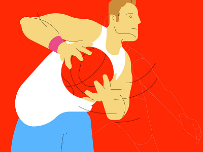 First Shot basketball illustration vector