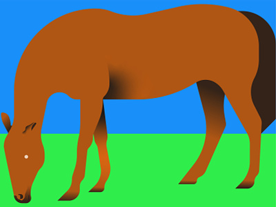 Horse animal character horse illustrator vector