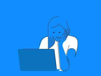 Onlineshopping character computer digital illustration laptop vector