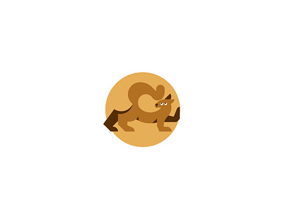 Marten 2d animal branding character icon vector