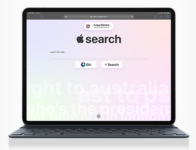 Search // iPad apple concept design ipad search web