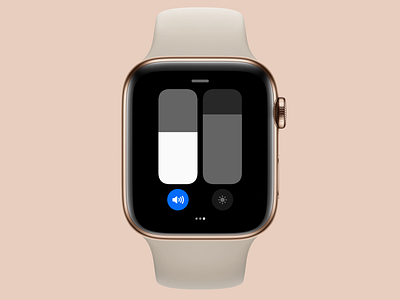 watchOS 8 Control Center Concept // Sliders