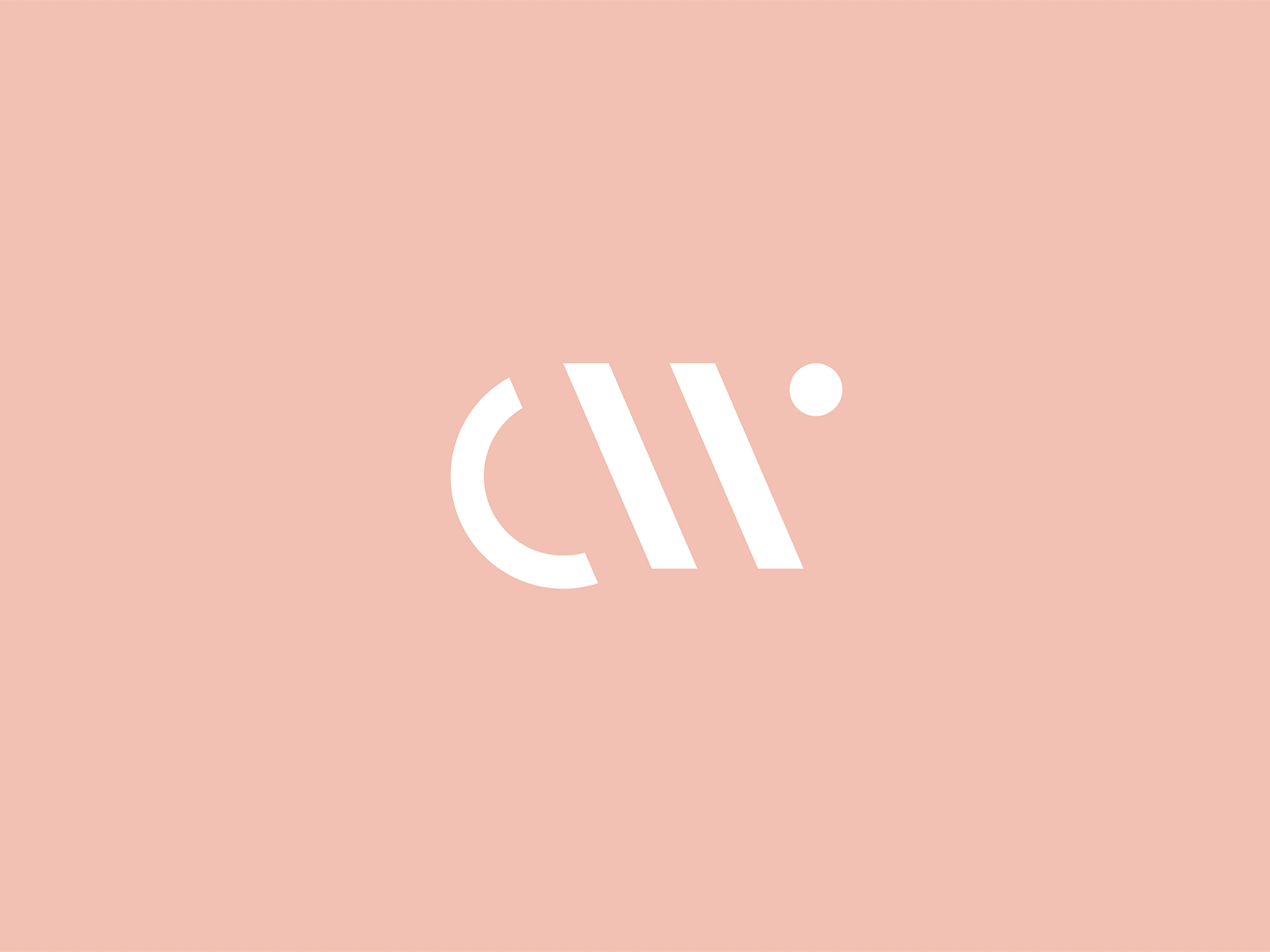 CW branding cw design logo modern monogram