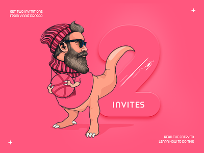 2x Dribbble invites (Completed) 2018 chance debut dribbble dribbble invite invitation invite thanks