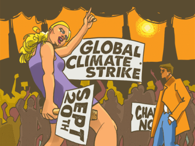 Global Climate Strike digital 2d editorial art illustration illustrator photoshop wacom cintiq