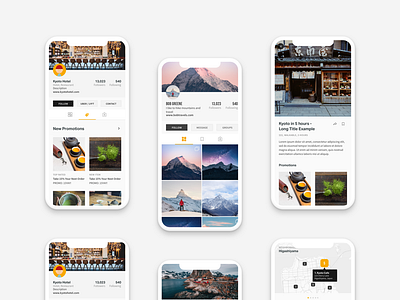 Travel Itinerary App Designs