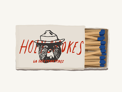 Match Box design digital art digital illustration fire graphic design matchbox procreate smokey smoking