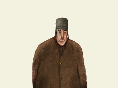 Trapper Hat Guy illustration