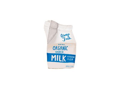 Milk Carton Illustration illustration