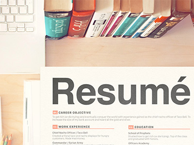 Resume Keynote Series actionchurch graphic design keynote resume typography