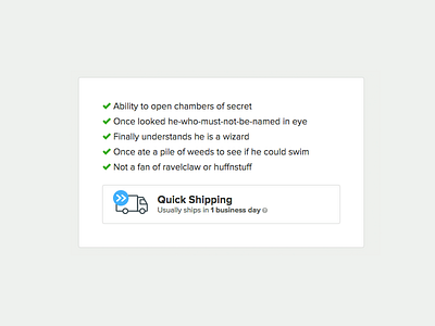 Quick Ship Feature ecommerce icon webstaurantstore