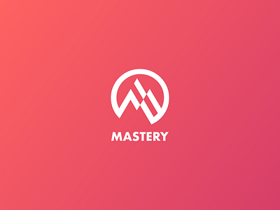 Mastery Logo app icon digital artwork flat design graphic design habit tracker icon idenity illustration logo mountain vector
