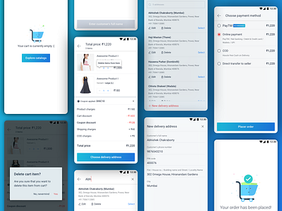 Checkout Flow cart checkout checkout flow checkout page design ecommerce ecommerce app ecommerce design ui ui ux design ui design ui ux uidesign ux design visual design