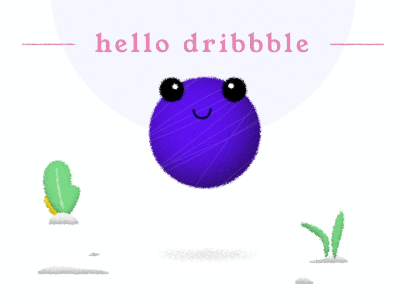 Hello, Dribbble ! after effects bounce debuts first shot hello dribbble motion