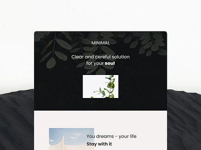 Minimal web page