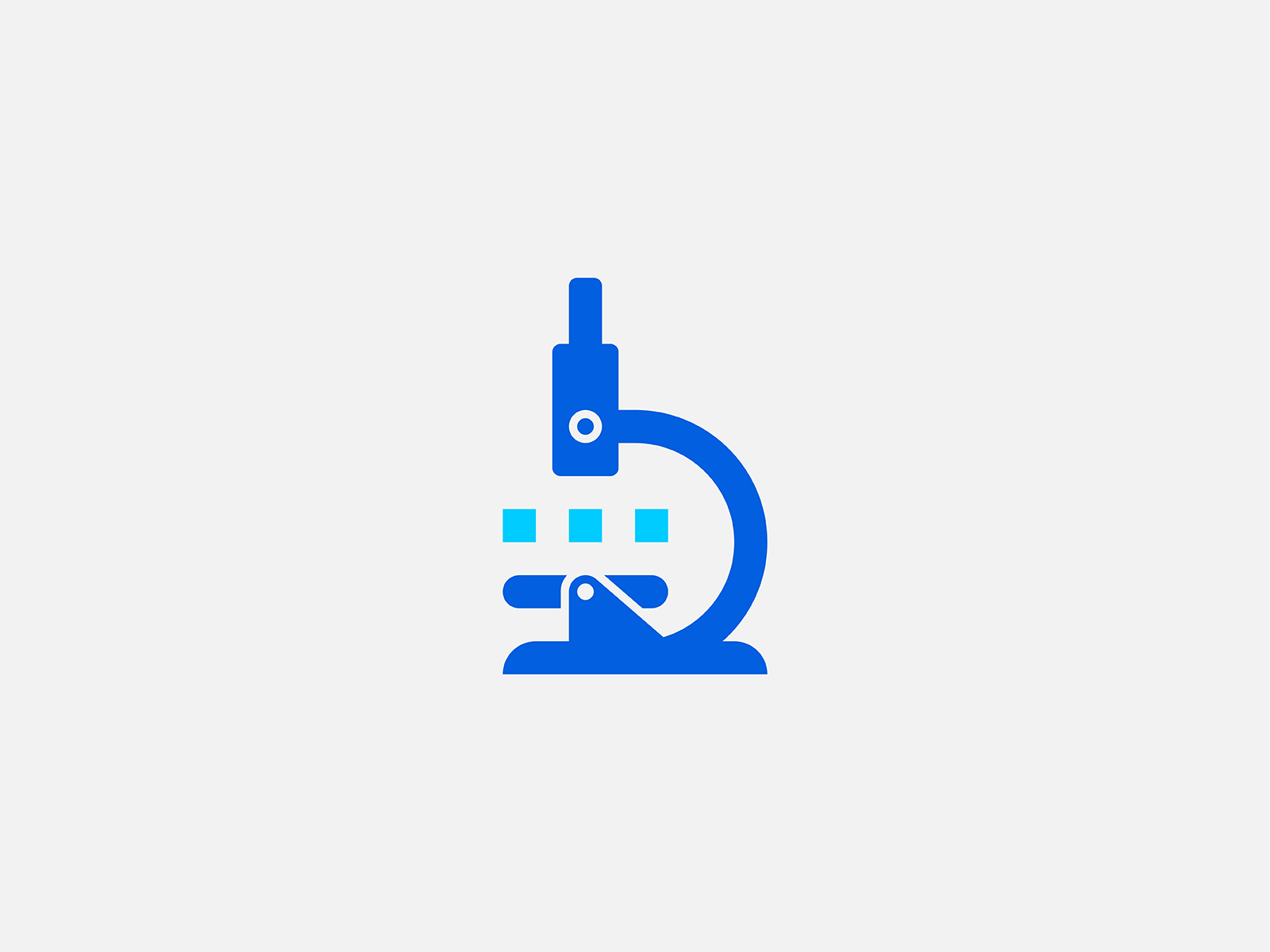 medical laboratory microscope logo