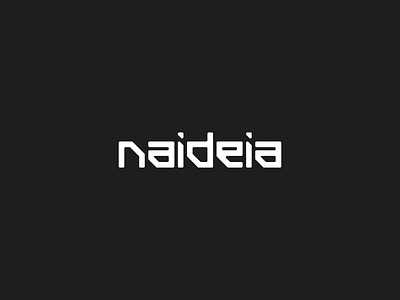 Naideia Logo band branding dnb drum and bass electronic music futuristic logo logo design logotype music name producer typography