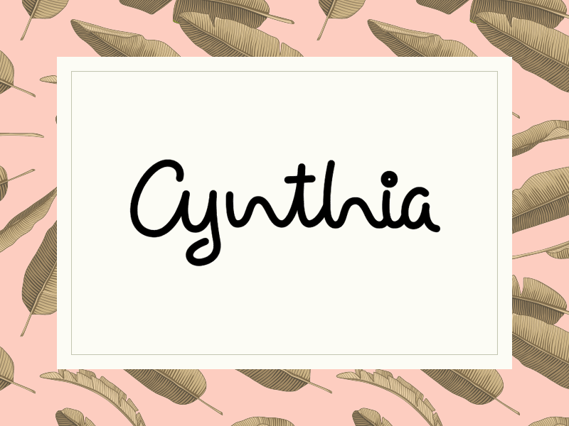 Cynthia.nl - Rebranding & redesign animation blog branding fashion graphic design logo logotype