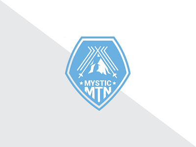 Ski Mountain Logo daily logo challenge illustrator logo mountain ski mountain skiing snow winter winter olympics