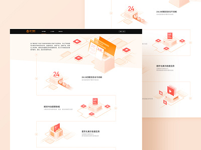 Futures Web Page Design 2.5d design illustration ui web