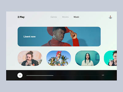 2 play music web web design website