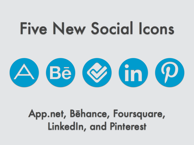 New Social Icons (May 2013) social icons vector sketch icon set app.net adn behance foursquare linkedin pinterest