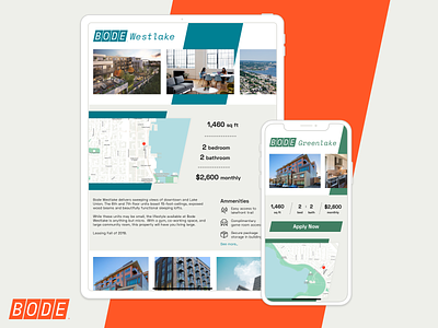 Bode | Property Listings Concept asmallstudio listings product design property real estate seattle software design ui user experience user interface ux web design