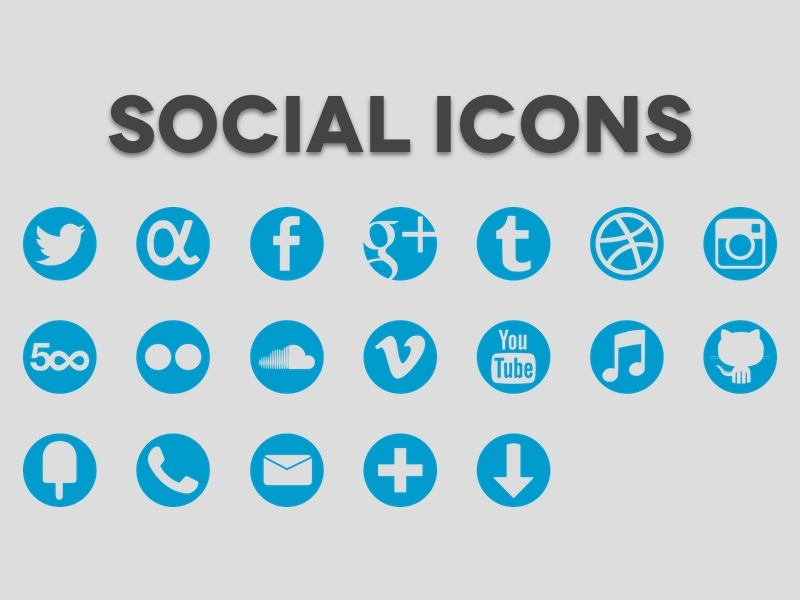 Social Icons 500px adn app.net cross downloads dribbble facebook fancy flickr github google icon icon set iconography icons instagram itunes mail phone social soundcloud tumblr twitter vector vimeo youtube